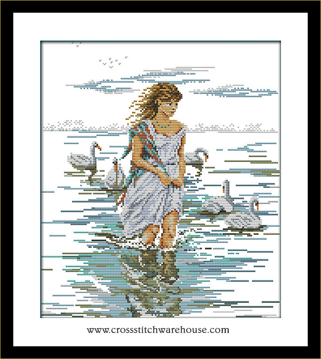 Lady with The Swans