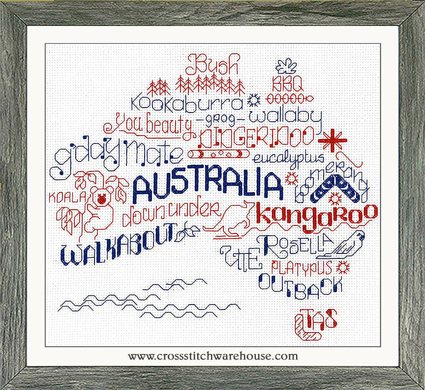 Let's Visit AUSTRALIA - CHART & FABRIC