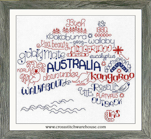 Let's Visit AUSTRALIA - CHART & FABRIC