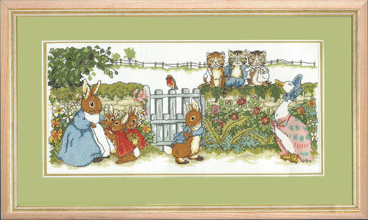 Beatrix Potter Garden Scene