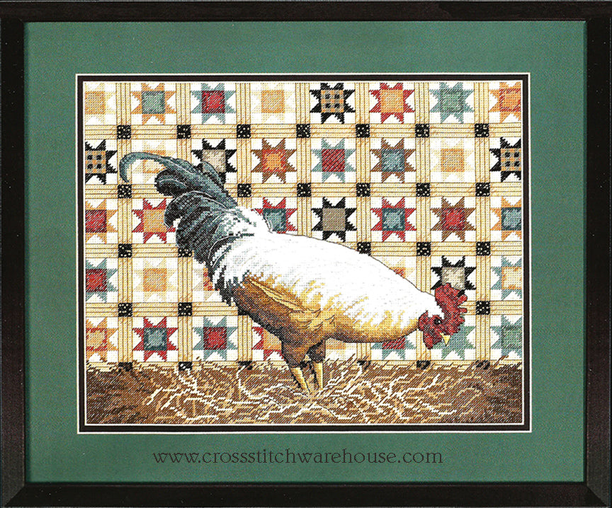 Patchwork Rooster – crossstitchwarehouse.com