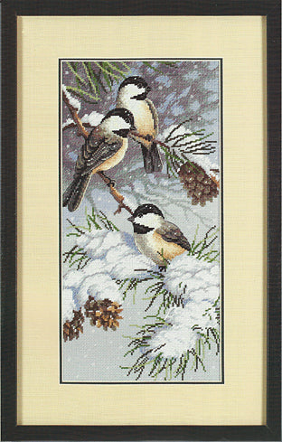 Chickadees and Pinecones