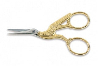 SCISSORS - Gingher Stork Emb Scissor 3.5"