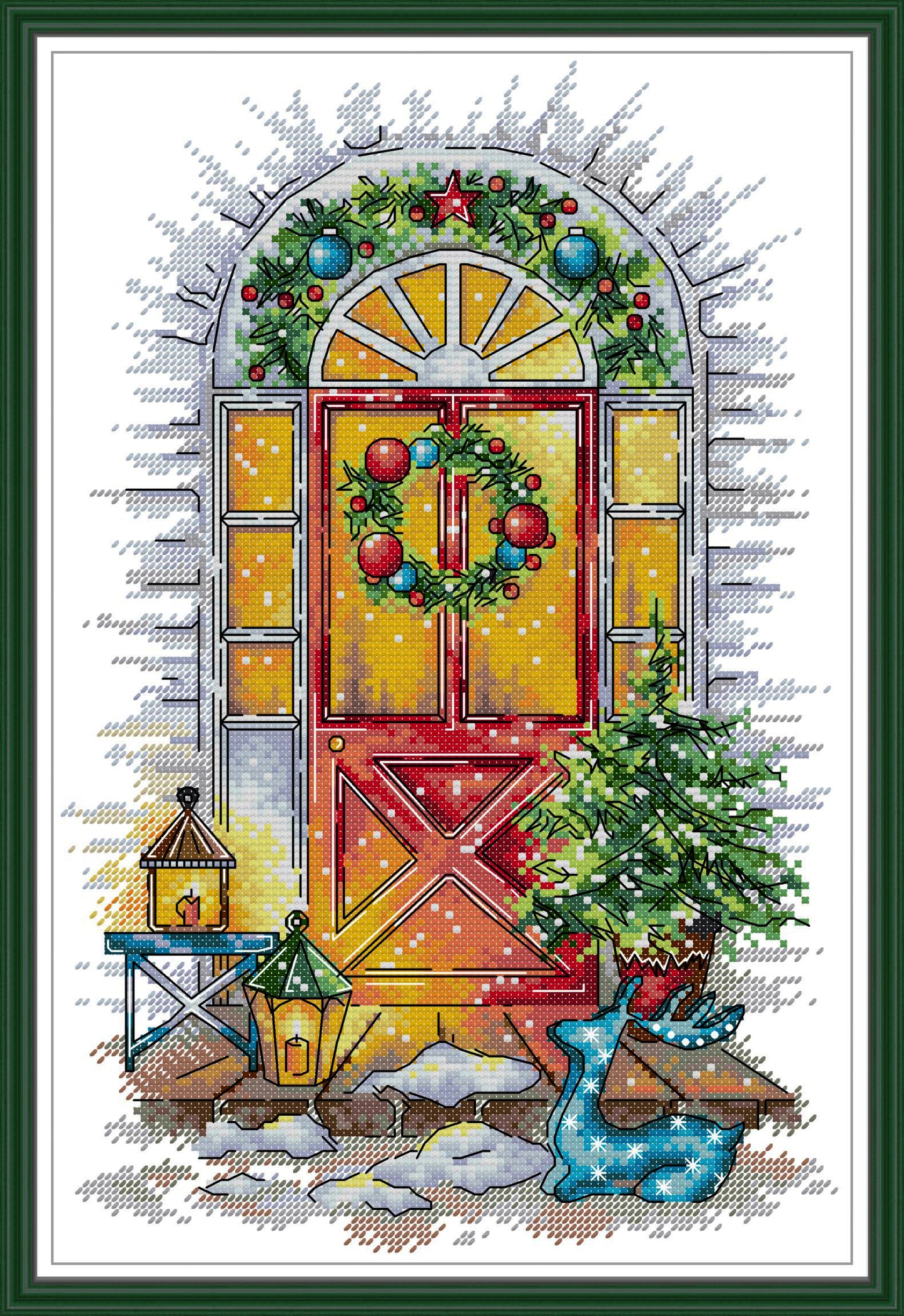 Christmas Front Door  PETITE
