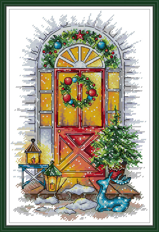 Christmas Front Door  PETITE