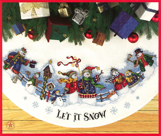 TREE SKIRT - Snow Carolers TREE SKIRT