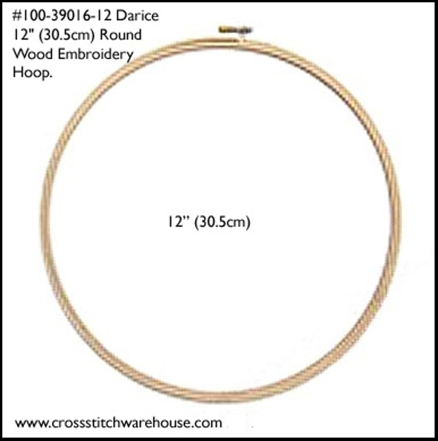 CrossStitch Warehouse. HOOP - Wooden Embroidery Hoop 12