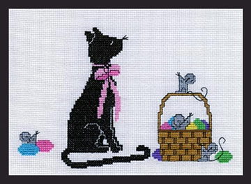 Picture of Mouse Hunt - CHART & FABRIC