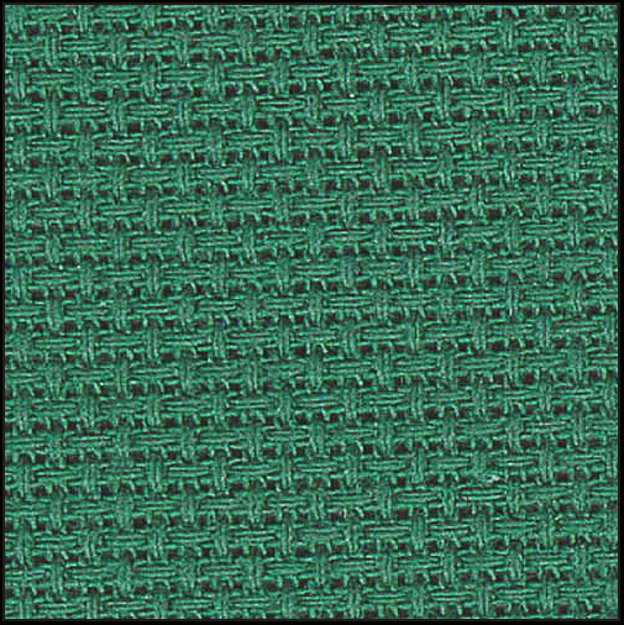 Picture of 14 ct. Christmas Green Aida. 15" x 18"