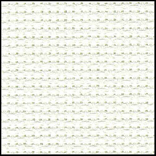 Antique white 18 count Aida counted cross stitch fabric 18 x 44