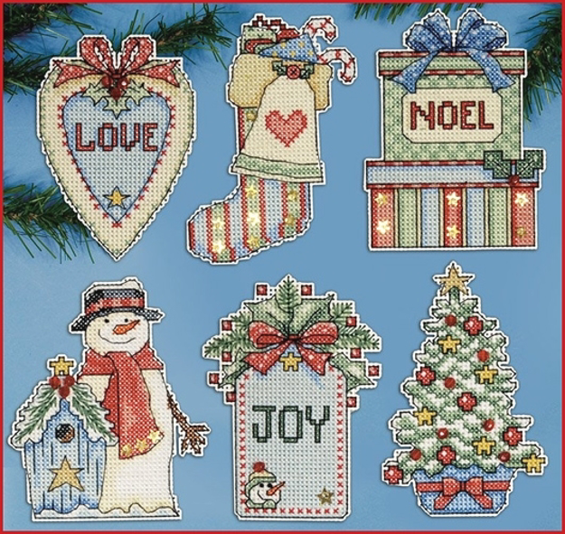 CrossStitch Warehouse. Country Christmas Ornaments