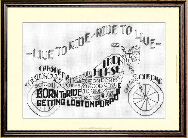 Crossstitch Warehouse Let S Ride Chart Only