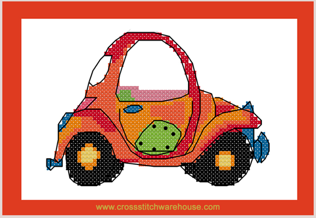Little Car Cross Stitch Kit